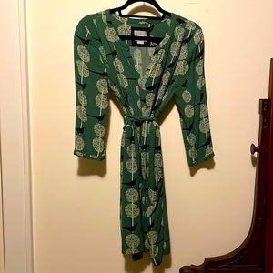 Maeve green bird dress